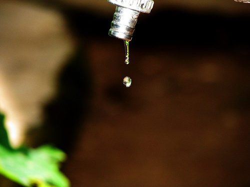 Water Drops From Pipe